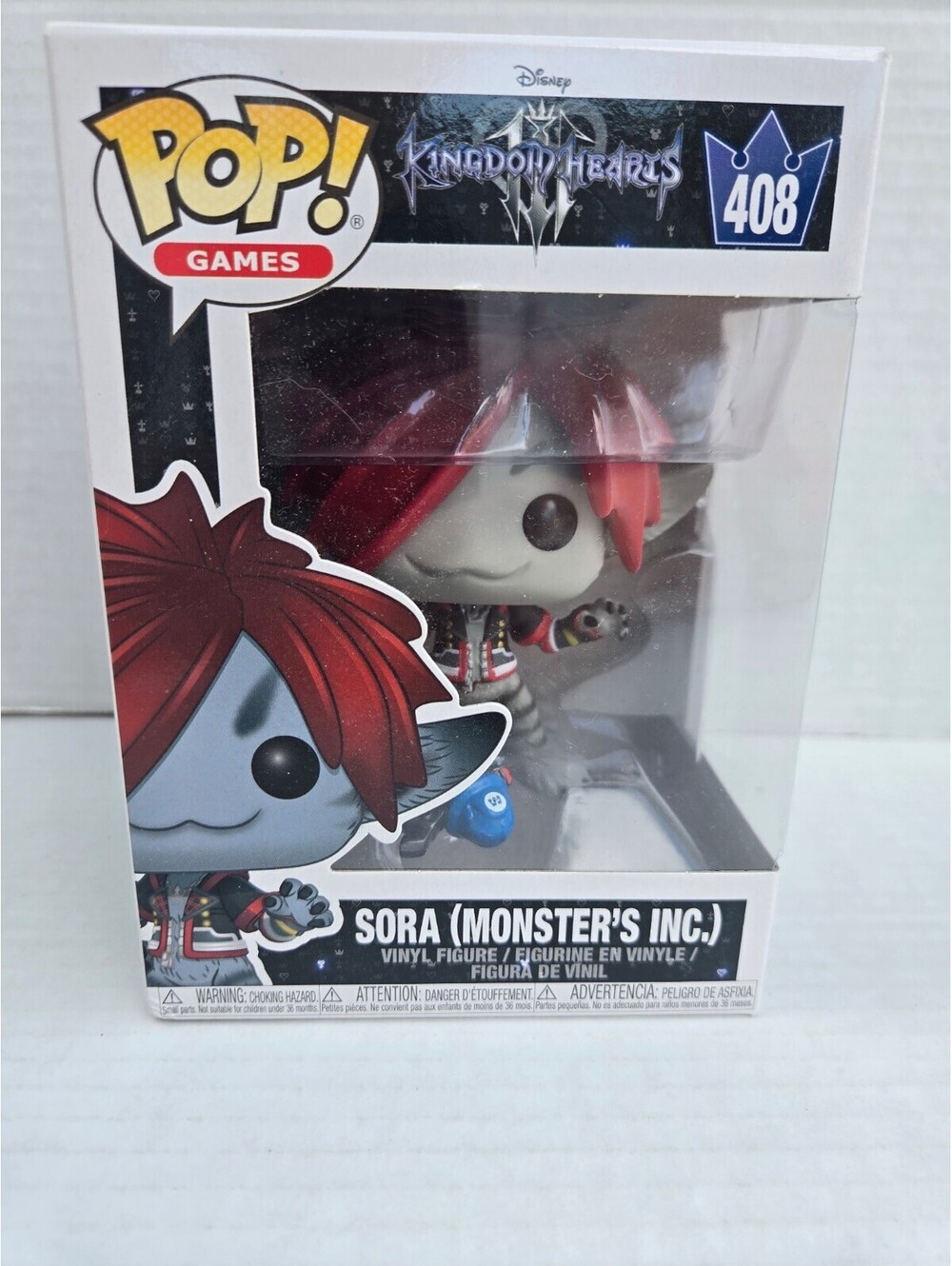 Funko Pop! Games Kingdom Hearts Sora (Monster's Inc.) Vinyl Figure #408 Collecti